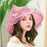 Women's Sun Hat Mesh Bowler Hat Organza Summer Sunshade